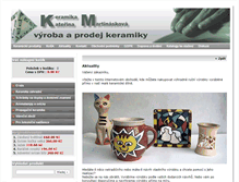 Tablet Screenshot of keramika-straskov.cz